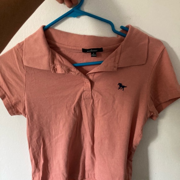 Ambiance Women's Pink Button Down Shirt - Picture 1 of 2